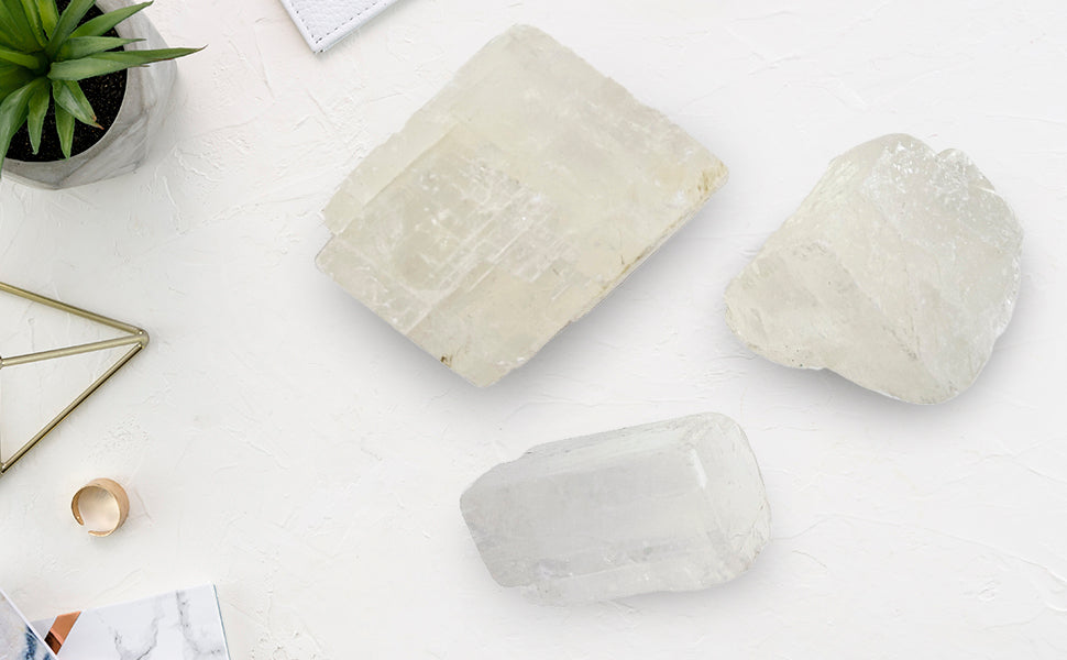 White Calcite Raw Rough Stone