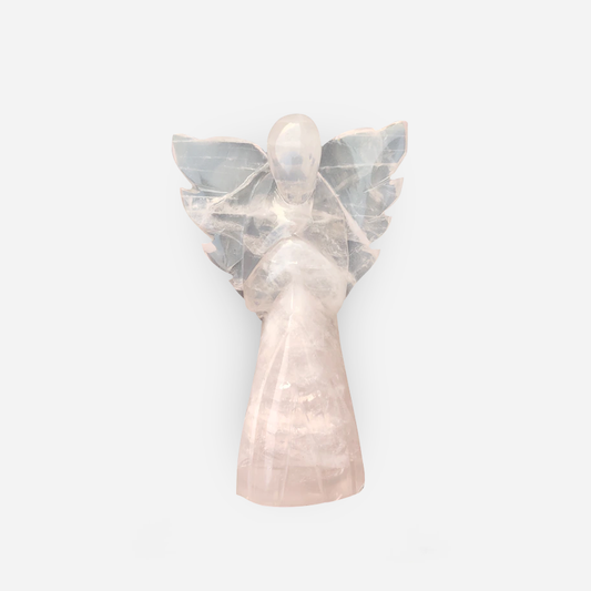 4 Inch Rose Quartz Angel