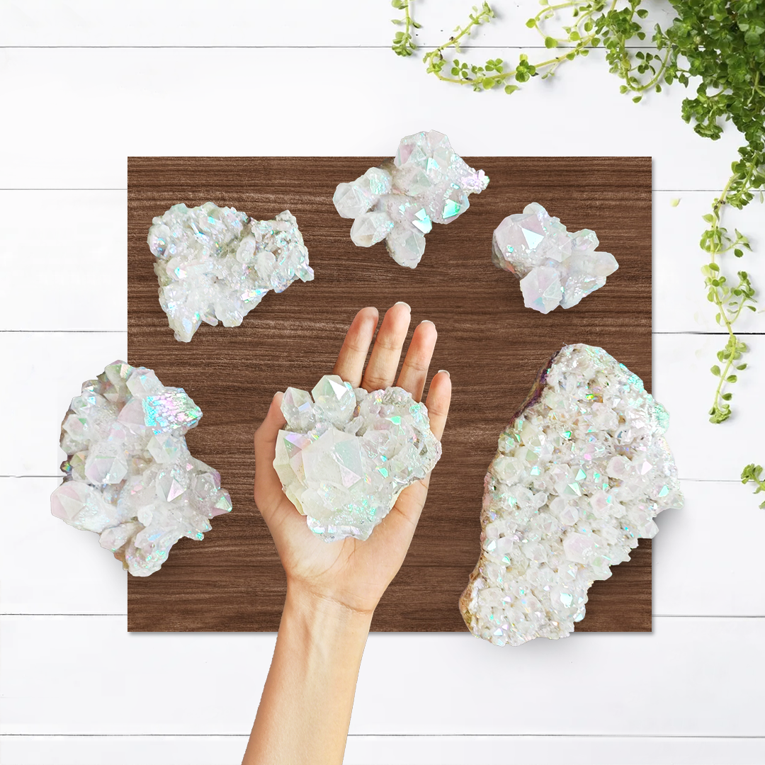 Angel Aura Quartz Cluster