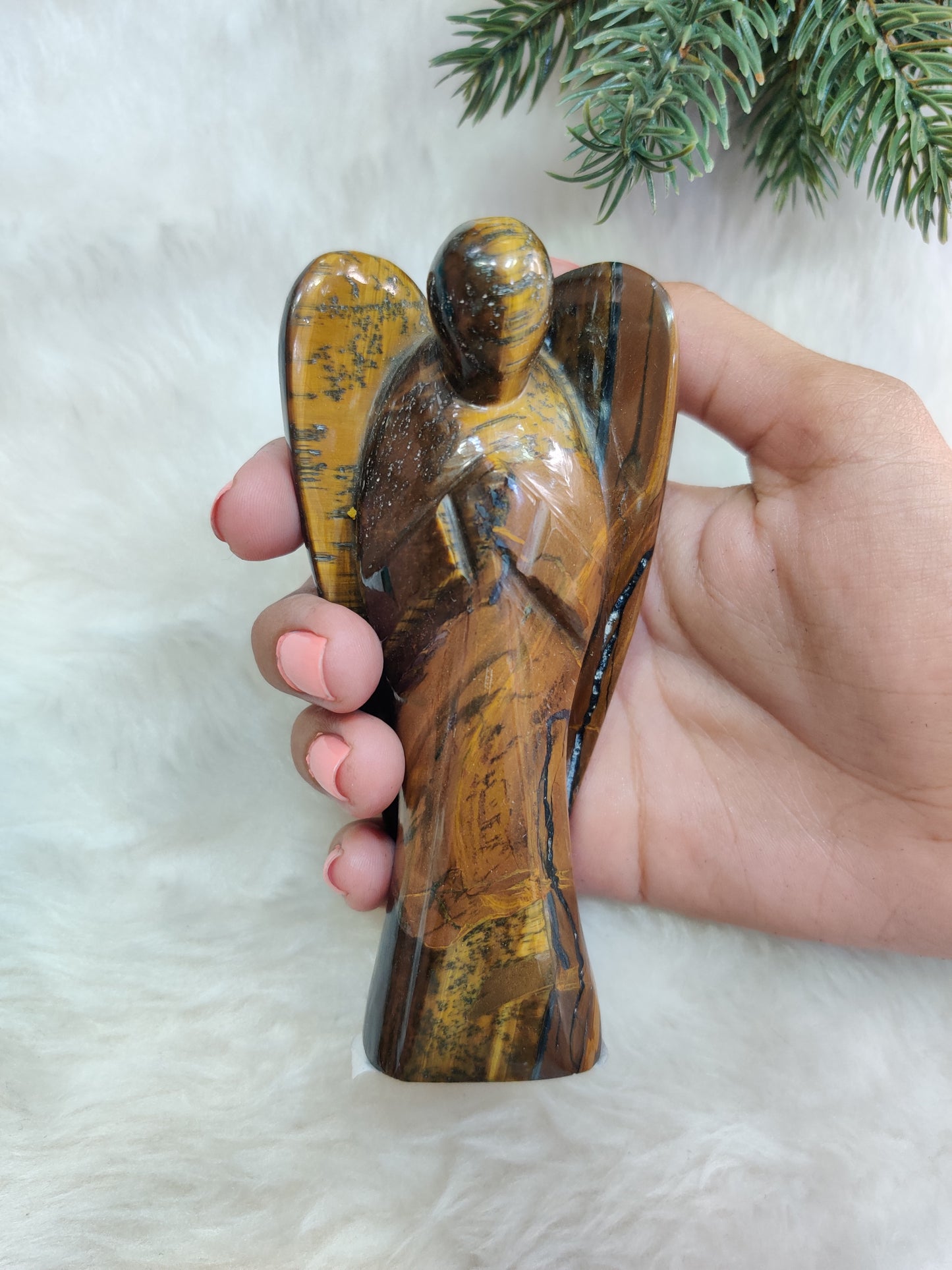 4 Inch Tiger Eye Angel