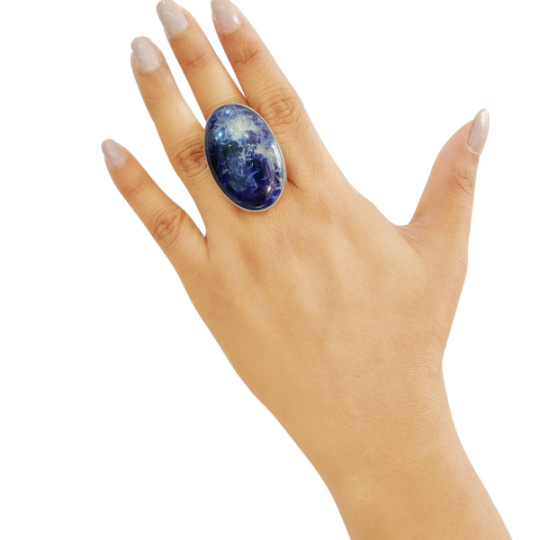 Oval & Drop Shape Sodalite Rings