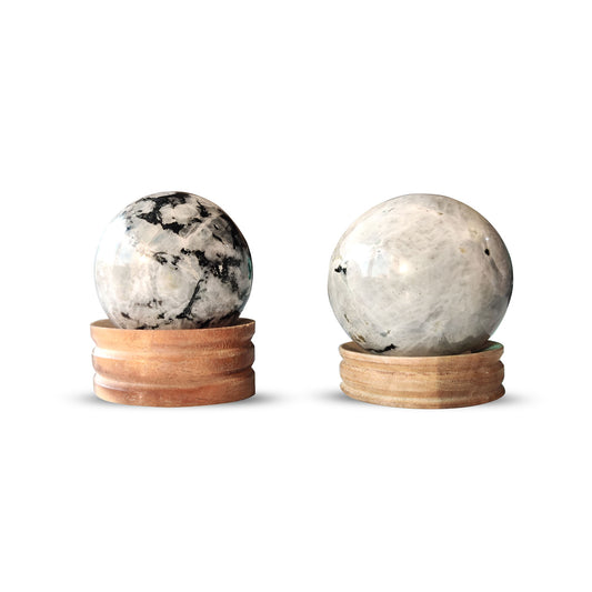 Rainbow Moonstone Crystal Balls