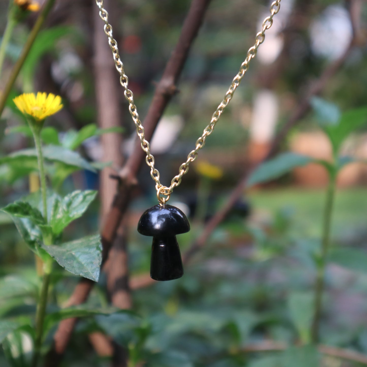 Crystal Mushroom Pendant