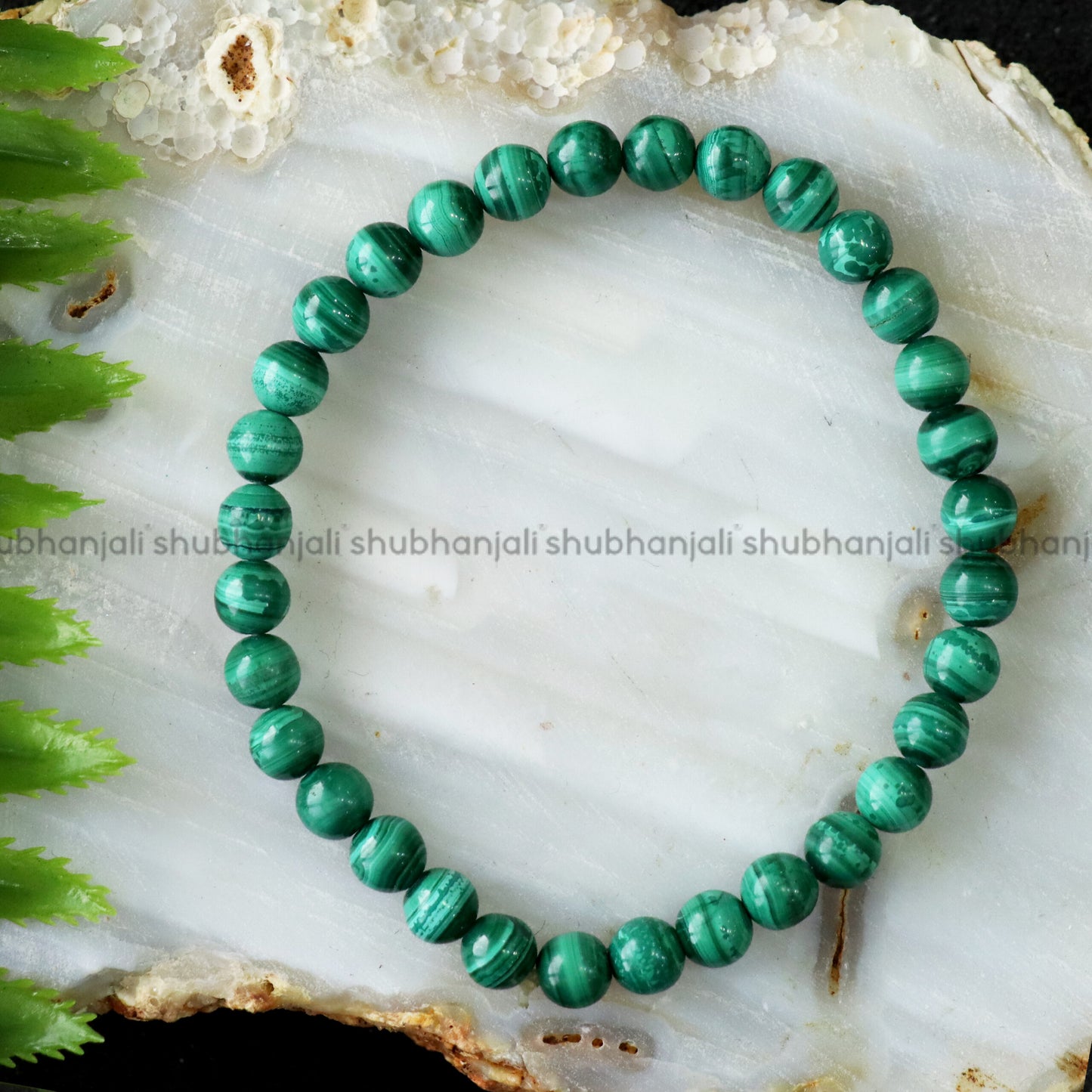 Malachite Bracelet (6 mm)
